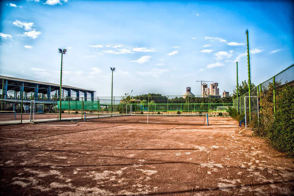 tennis courts